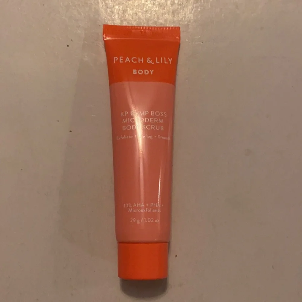 PEACH & LILY KP Bump Boss Microderm Body Scrub 1oz NIP Sealed